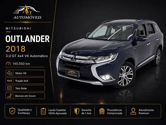 MITSUBISHI OUTLANDER 3.0 GT 4X4 V6 24V GASOLINA 4P AUTOMÁTICO MITSUBISHI OUTLANDER 3.0 GT 4X4 V6 24V GASOLINA 4P AUTOMÁTICO